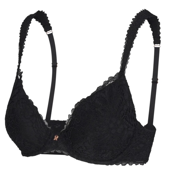 NWT ROMANTIC CORDED LACE PADDED DEMI BRA - Picture 2 of 9
